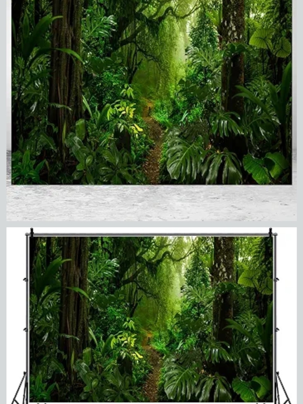 Lush Green Jungle Wall Mural - Vibrant Green Photo Backdrop